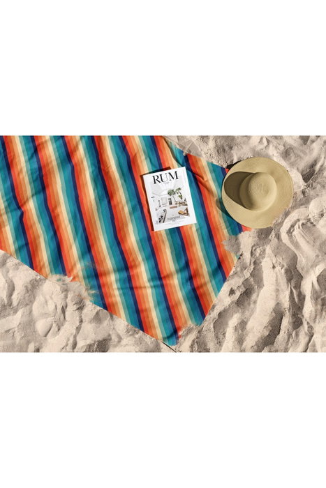 Mjölnir Rainbow Lines 90 Toalla de Playa Multicolor 90x150cm Poliéster Poliamida